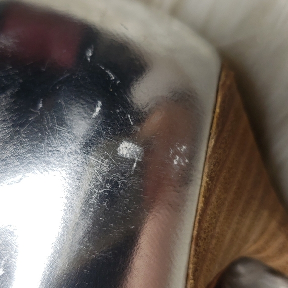 COACH Camille Two-Piece Pump Shoes D'Orsay metallic embossed 8B - Picture 9 of 12